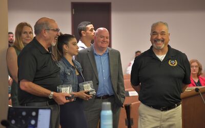 Class of 2024 with Mayor and City Council