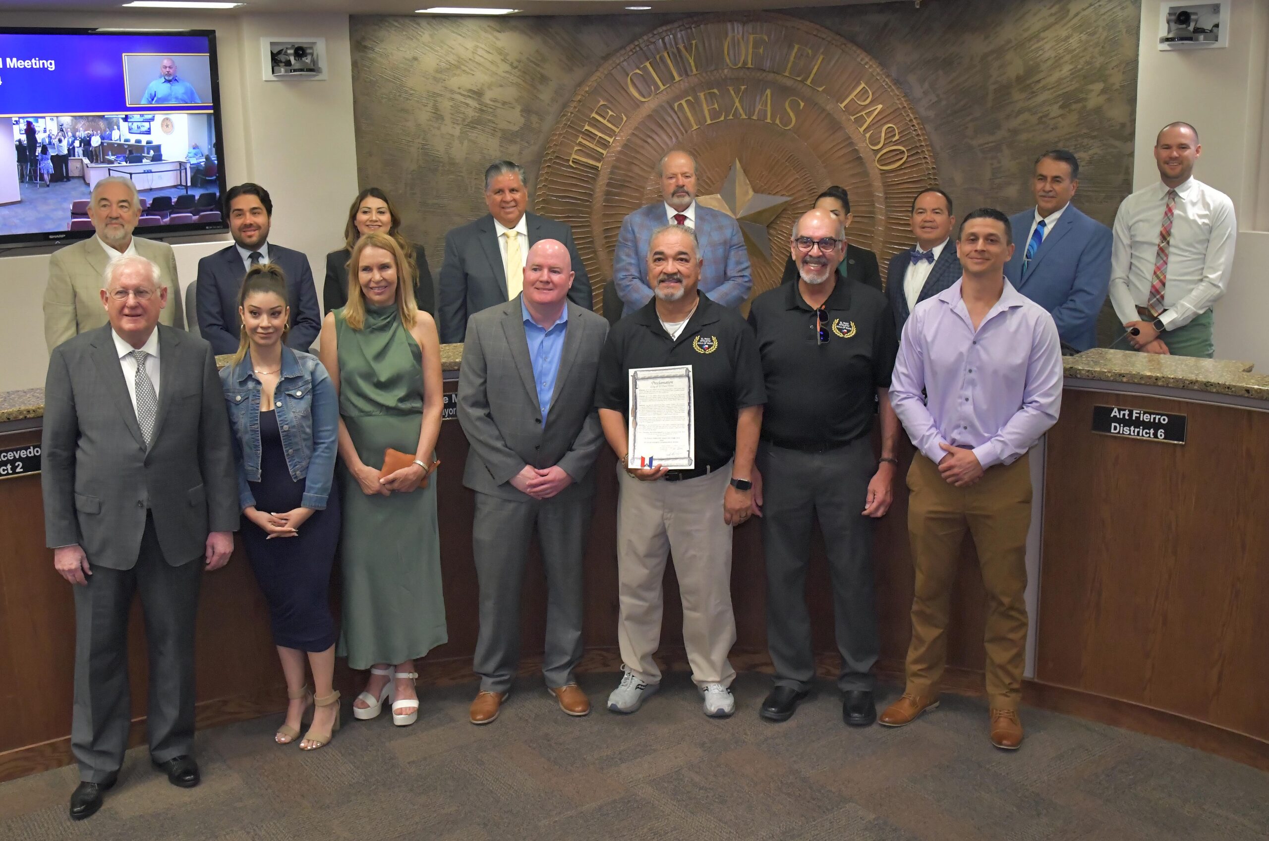 Class of 2024 with Mayor and City Council